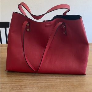 Calvin Klein Large Leather Tote Bag
